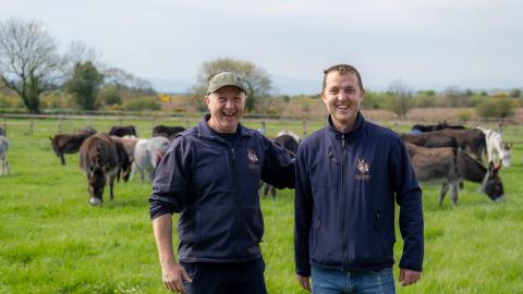 Tim Daly and Declan Sexton at Hannigans Farm in County Cork